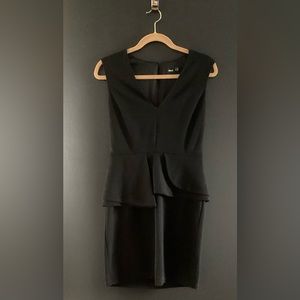 ASOS peplum black dress
